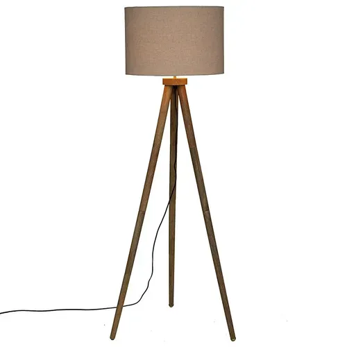 Lampadaire Trépied Bois Olga Atmosphera