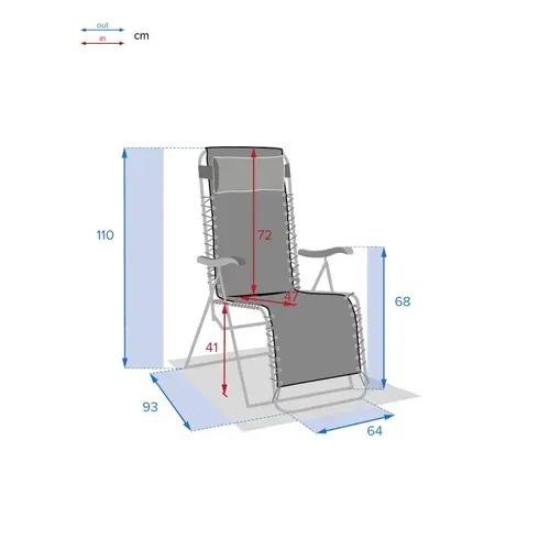 Fauteuil relax SILOS Vert olive vue accessoires