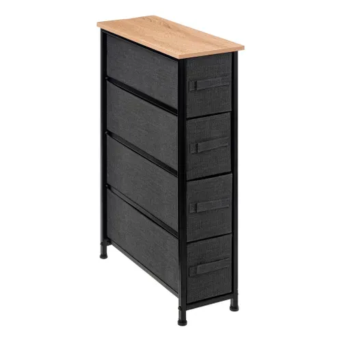 Chiffonnier 4 Tiroirs Gris Foncé 5five