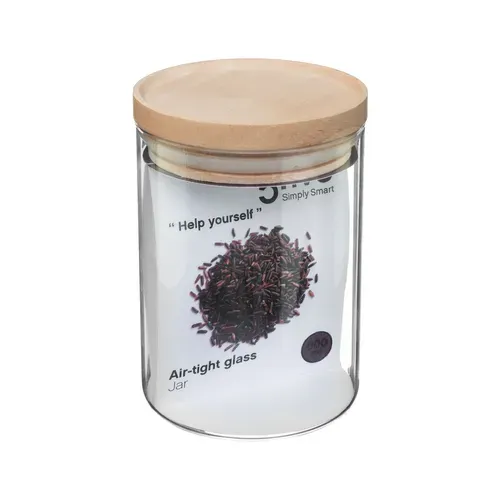 Bocal hermétique 0,6 L  Transparent /  Naturel