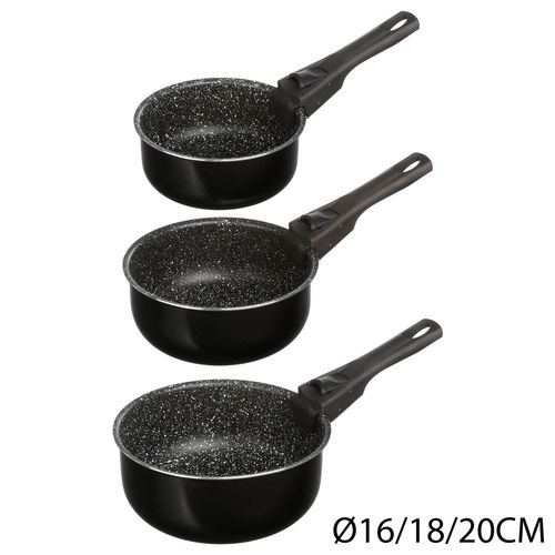 Lot De 3 Casseroles Avec Une Poignée Amovible