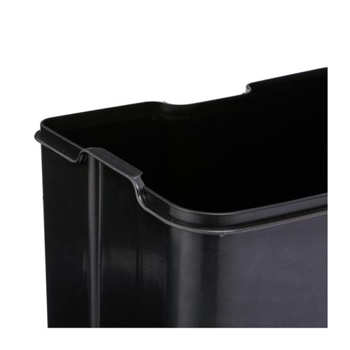 Poubelle 30 Litres  En Métal Noir Ouverture à Pédale