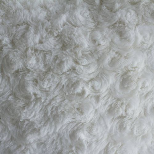 Coussin Coeur Bouclette Ivoire