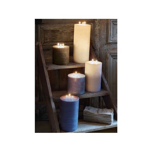Bougie Ronde D. 14 Cm Olia Blanc
