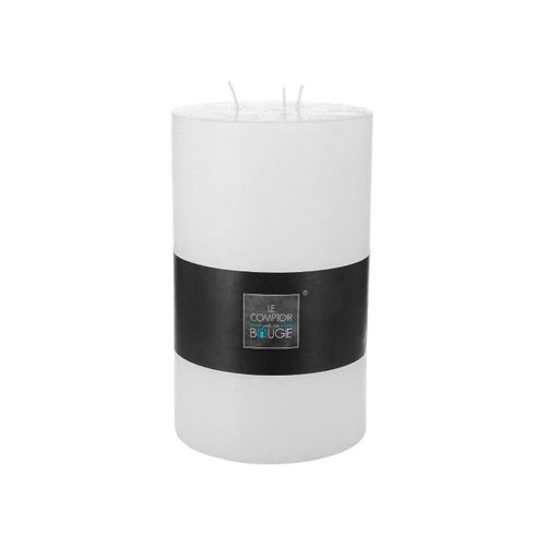 Bougie Ronde D. 14 Cm Olia Blanc
