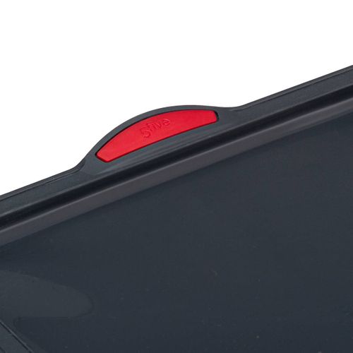 Plaque 38x28,5cm "silitop" Silicone Noir Et Rouge