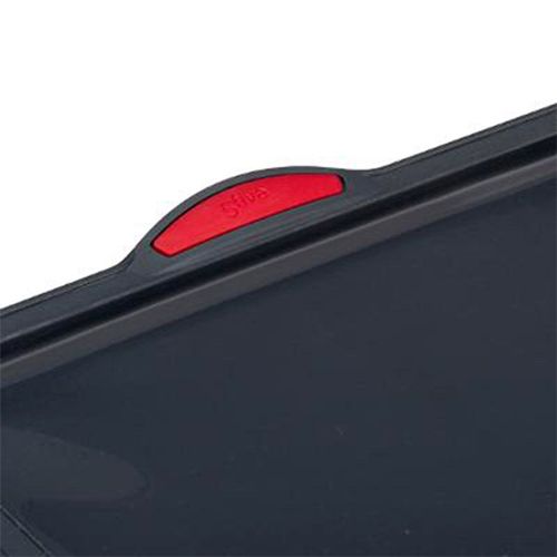 Plaque 38x28,5cm "silitop" Silicone Noir Et Rouge