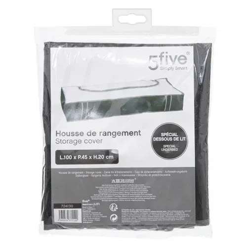 Housse de rangement sous lit DRESSY Noir vue accessoires
