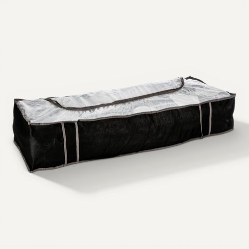 Housse de rangement sous lit DRESSY Noir vue 3/4