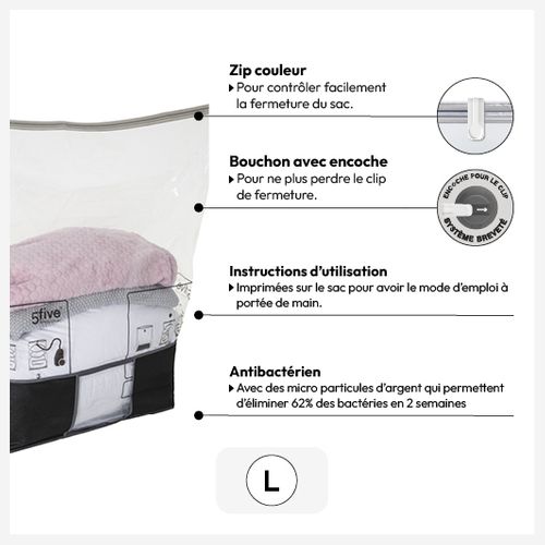 Boîte De Rangement Et Sac Compresseur - Taille M