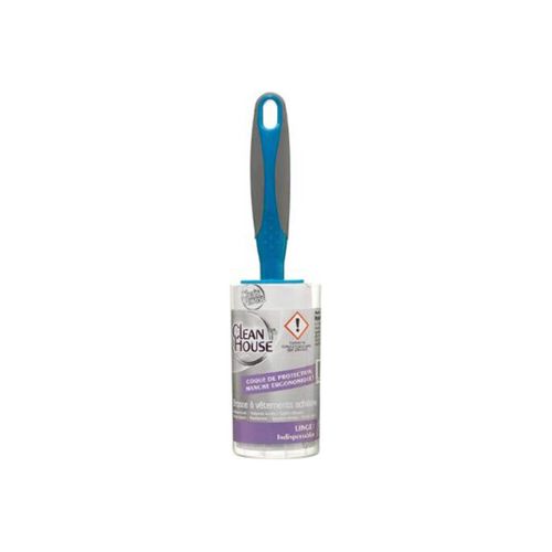 Brosse à Vêtements "rubber" 22cm Gris et Bleu