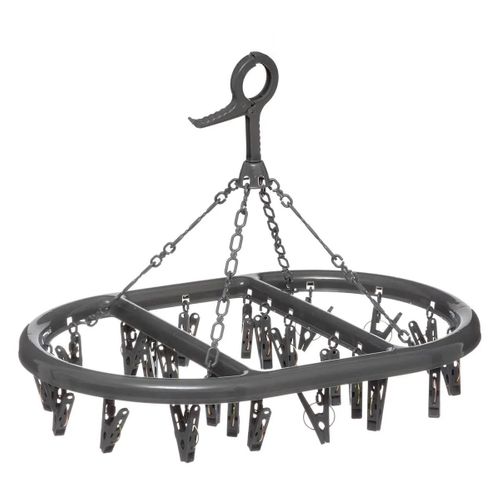 Séchoir à Linge "24 Pinces" 44cm Gris