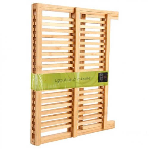 Egouttoir pliant BAMBOU Naturel vue détaillée