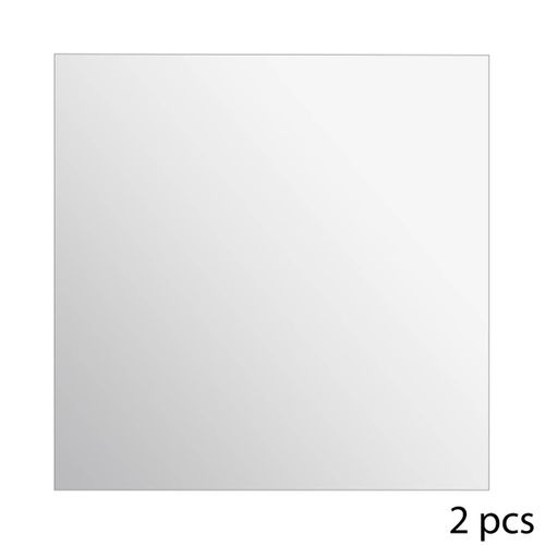 Lot De 2 Miroirs Carrés Adhésifs 40x40