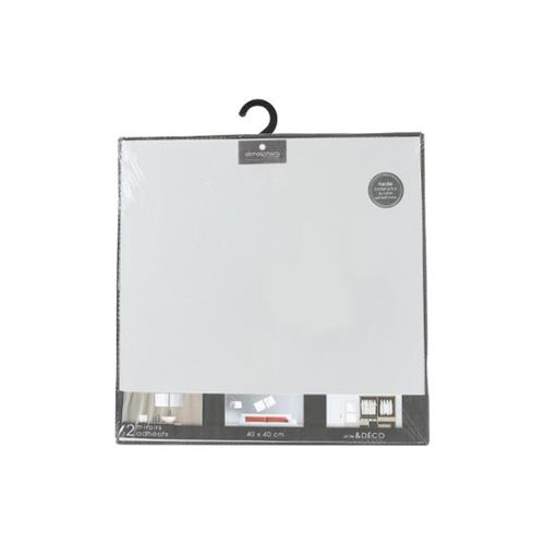Lot De 2 Miroirs Carrés Adhésifs 40x40
