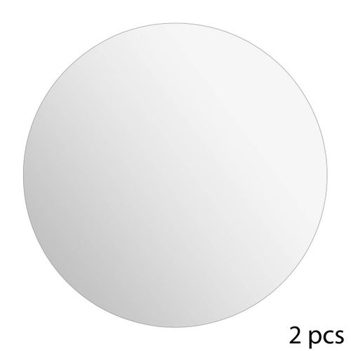 Lot De 2 Miroirs Ronds Adhésifs 40x40