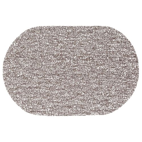 Set De Table Ovale "spaghetti" 29x44cm Taupe