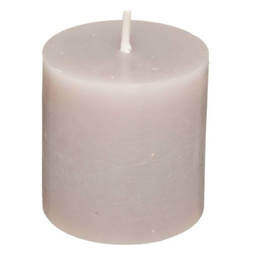 Lot De 4 Bougies Votive Rustique Taupe D 4.5 Cm