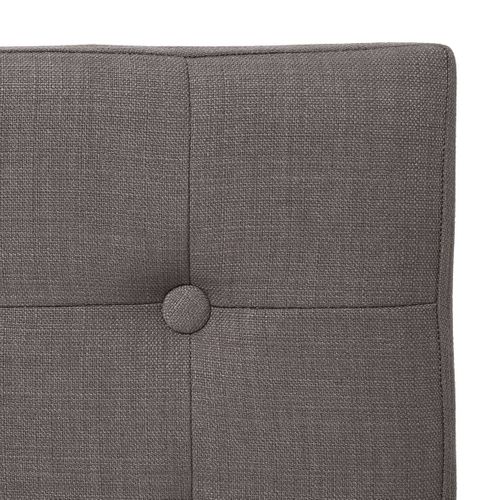 2 En 1 Pouf Pliant Et Coffre De Rangement Gris Taupe Aspect Lin 38 X 38 Cm