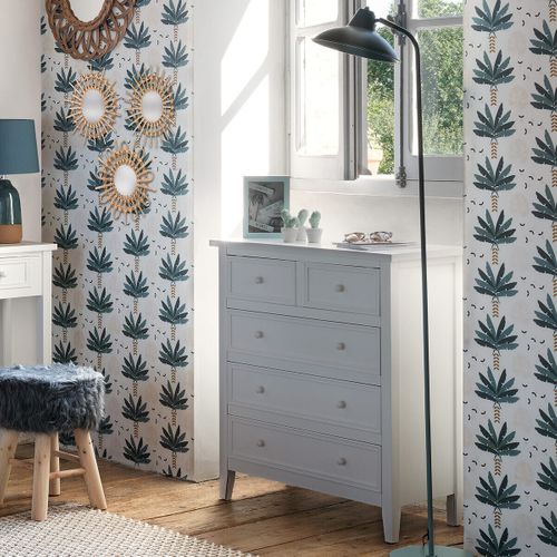 Commode En Bois Charme - L. 72 X H. 81 Cm - Blanc