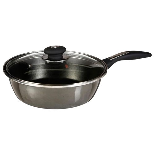 Sauteuse En Acier "tradition" 24cm Gris Foncé