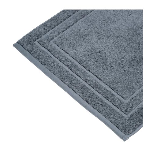 Tapis De Salle De Bain En Coton Gris Foncé 50 X 70 Cm