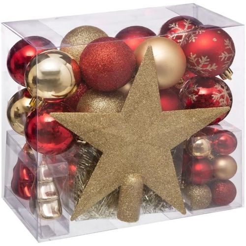 Lot D'ornements De Noël Vintage - Guirlande Et Cimier, Occasion Avec Usure