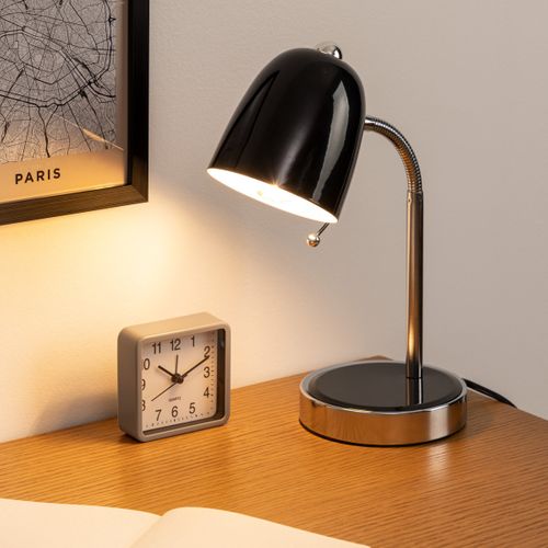 Lampe De Bureau En Métal H 35.5 Cm