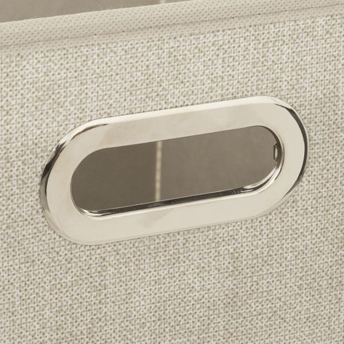 Boîte De Rangement Beige Chiné 31 X 31 Cm