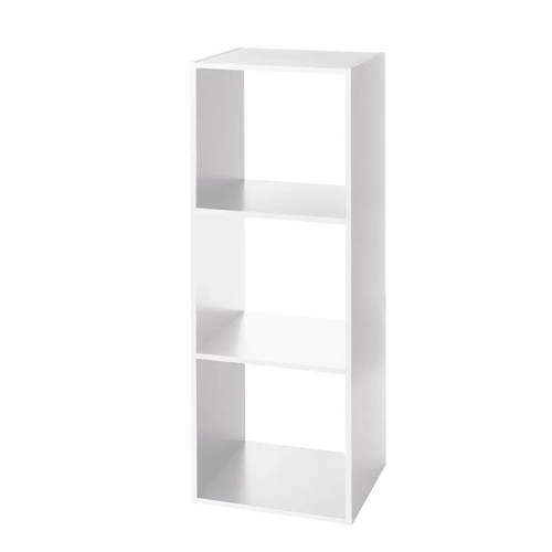 Etagère Rectangulaire à 3 Cases Mix - H. 100,5 Cm - Blanc