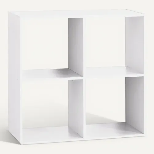 Etagère 4 Cases Mix - P. 32 Cm X H. 67,5 Cm - Blanc