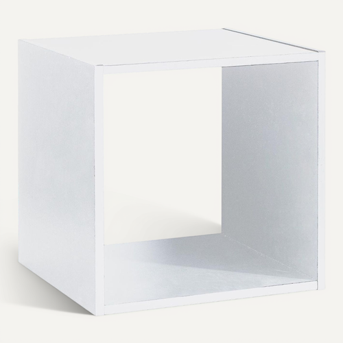 Meuble Étagère 1 Case De Rangement Blanc H 34.5 Cm - à Poser Ou Mural