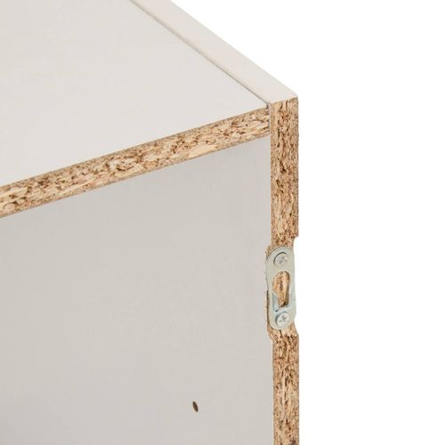Meuble Étagère 1 Case De Rangement Blanc H 34.5 Cm - à Poser Ou Mural
