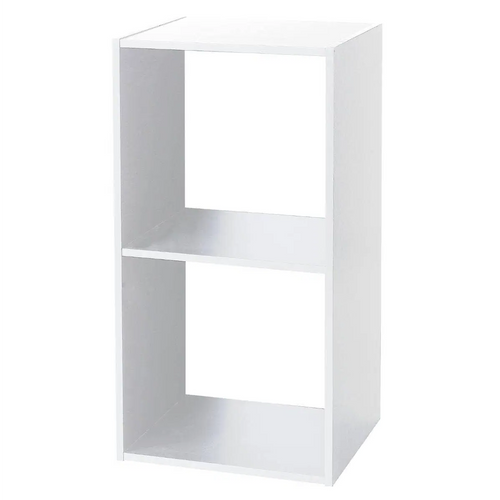 Etagère 2 Cases Mix - P. 34,5 Cm X H. 67,5 Cm - Blanc