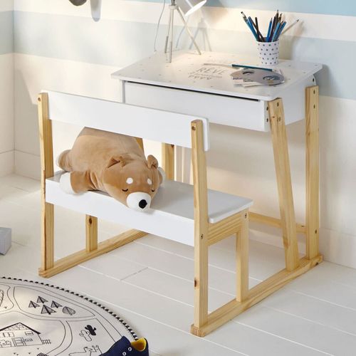Bureau Enfant Pupitre En Bois H 58 Cm