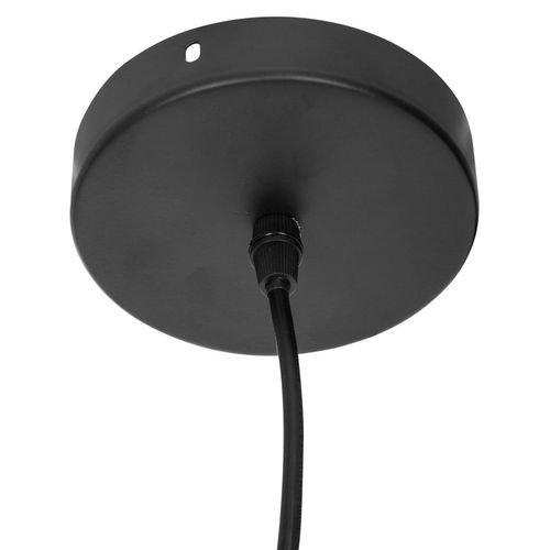 Luminaire Suspension En Métal Filaire Noir D 19 Cm