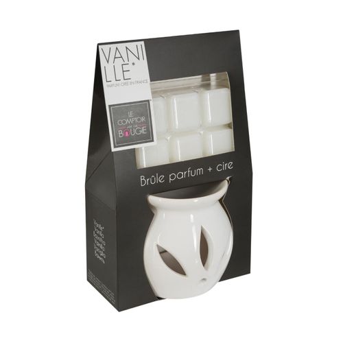 Brûle Parfum En Céramique Avec Cire Parfumée Vanille