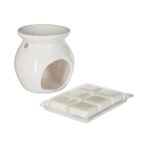 Brûle Parfum En Céramique Avec Cire Parfumée Vanille