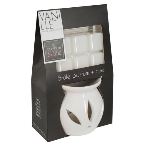 Brûle Parfum En Céramique Avec Cire Parfumée Vanille
