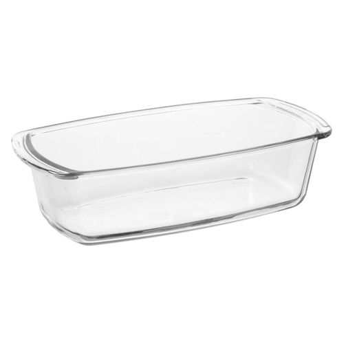 Plat à cake 27 x 14 en verre  avec couvercle gris vue accessoires