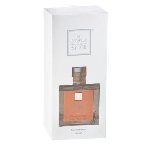 Diffuseur De Parfum Ambre 160 Ml Avec 8 Bâtonnets