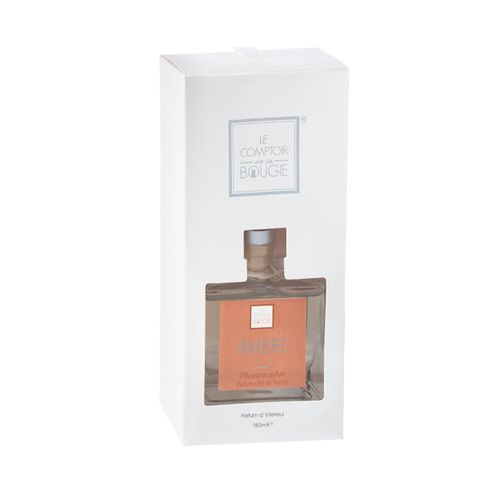 Diffuseur De Parfum Ambre 160 Ml Avec 8 Bâtonnets