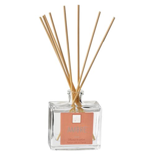 Diffuseur De Parfum Ambre 160 Ml Avec 8 Bâtonnets
