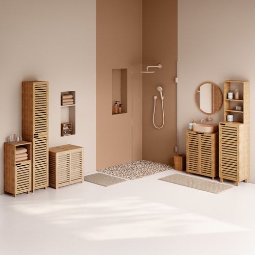 Meuble Bas1 Porte 1 Niche Bambou Sicela 5five