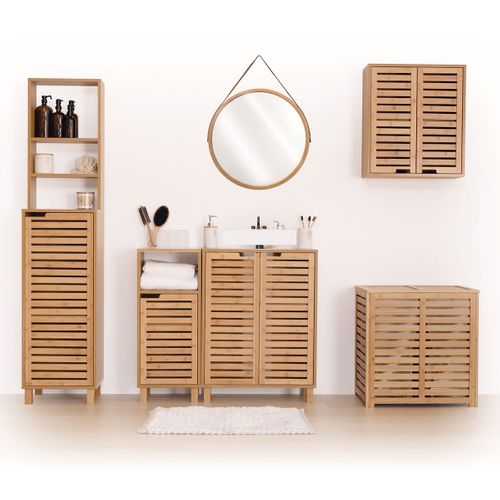 Meuble De Rangement à Suspendre En Bambou H 59 Cm