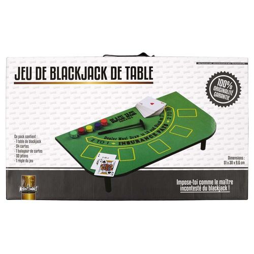 Jeu De Table Blackjack - 51 X 30 Cm