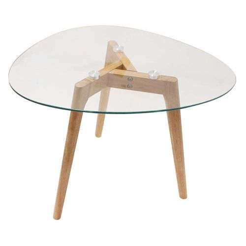 Tables Gigognes Galets Plateaux En Verre Trempé (lot De 2)