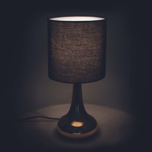 Lampe Touch En Métal Doré 32.5 Cm Noir