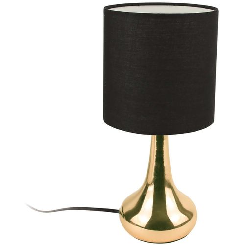 Lampe Touch En Métal Doré 32.5 Cm Noir