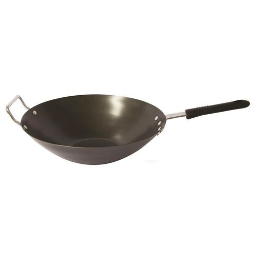 Wok En Acier "tous Feux" 33cm Noir